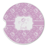 Lotus Flowers Sandstone Car Coaster - Single (Personalized)