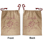 Lotus Flowers Santa Sack - Front & Back (Personalized)