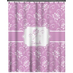 Lotus Flowers Extra Long Shower Curtain - 70"x84" (Personalized)