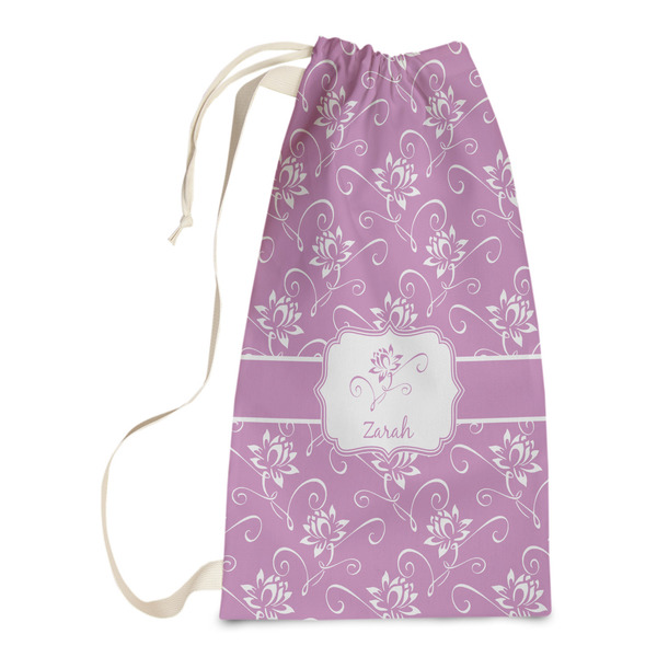 Custom Lotus Flowers Laundry Bags - Small (Personalized)