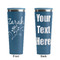 Lotus Flowers Steel Blue RTIC Everyday Tumbler - 28 oz. - Front and Back