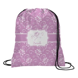 Lotus Flowers Drawstring Backpack - Small (Personalized)