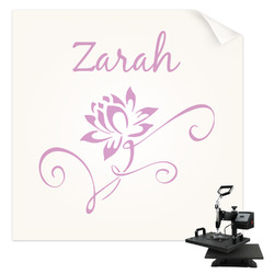 Lotus Flowers Sublimation Transfer - Youth / Women (Personalized)