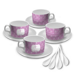 Lotus Flowers Tea Cup - Set of 4 (Personalized)