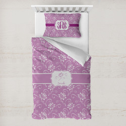 Lotus Flowers Toddler Bedding w/ Name or Text