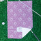 Lotus Flowers Waffle Weave Golf Towel - In Context