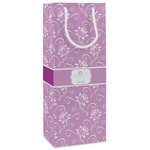 Lotus Flowers Wine Gift Bags - Matte (Personalized)