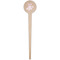 Lotus Flowers Wooden 4" Food Pick - Round - Single Pick