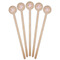 Lotus Flowers Wooden 7.5" Stir Stick - Round - Fan View