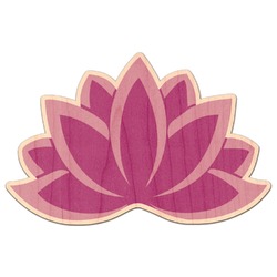 Lotus Flowers Genuine Maple or Cherry Wood Sticker