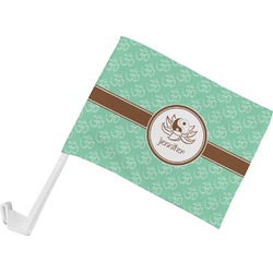 Om Car Flag - Small w/ Name or Text