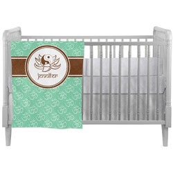 Om Crib Comforter / Quilt (Personalized)