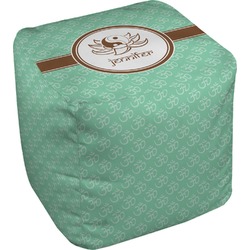 Om Cube Pouf Ottoman - 18" (Personalized)