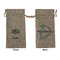 Om Large Burlap Gift Bags - Front & Back