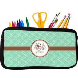 Om Neoprene Pencil Case - Small w/ Name or Text
