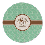 Om Round Linen Placemat - Single Sided (Personalized)