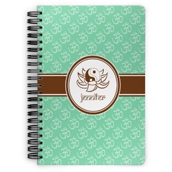 Om Spiral Notebook - 7x10 w/ Name or Text