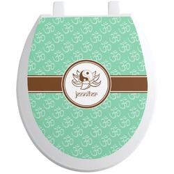 Om Toilet Seat Decal - Round (Personalized)