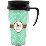 Om Acrylic Travel Mug with Handle (Personalized)