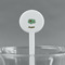 Om White Plastic 7" Stir Stick - Round - Main