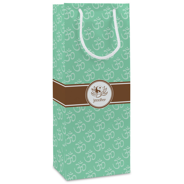 Custom Om Wine Gift Bags - Matte (Personalized)