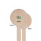 Om Wooden 6" Stir Stick - Round - Single Sided - Front & Back