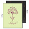 Yoga Tree 11x14 Wood Print - Front & Back View