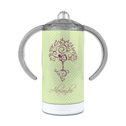 Yoga Tree 12 oz Stainless Steel Sippy Cup (Personalized)