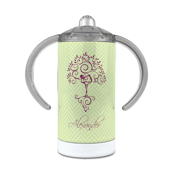 Custom Yoga Tree 12 oz Stainless Steel Sippy Cup (Personalized)