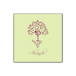 Yoga Tree Wood Print - 12x12 (Personalized)