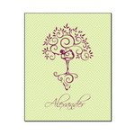 Yoga Tree Wood Print - 16x20 (Personalized)