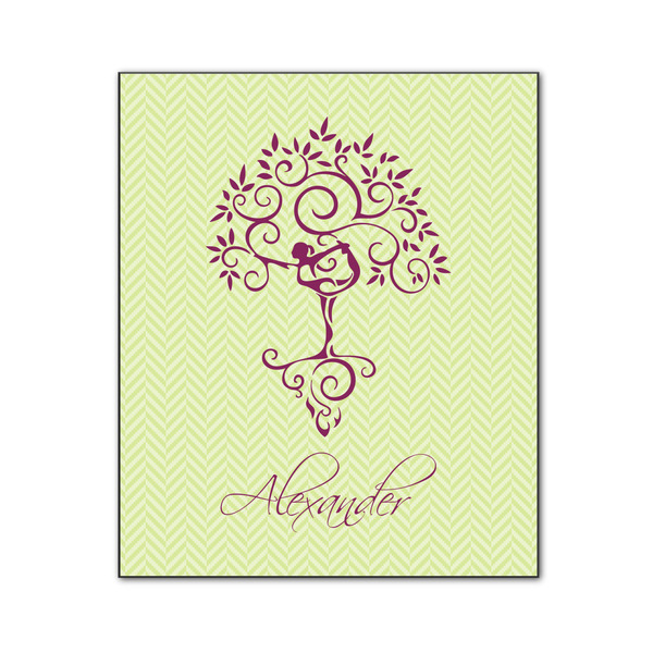 Custom Yoga Tree Wood Print - 20x24 (Personalized)