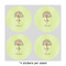 Yoga Tree 4" Multipurpose Round Labels - Sheet