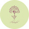 Yoga Tree 5" Multipurpose Round Label - Single Sticker