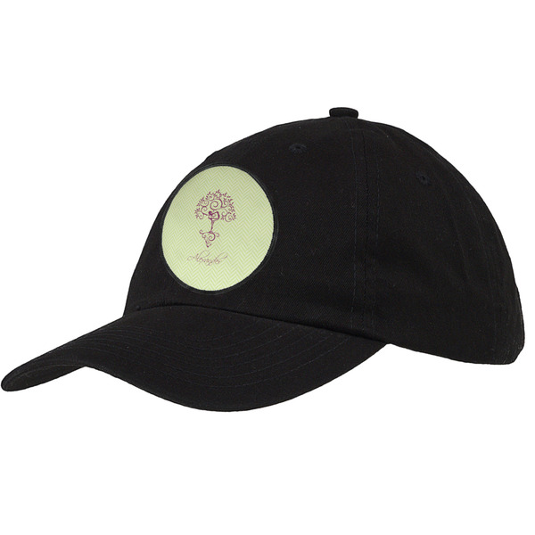 Custom Yoga Tree Baseball Cap - Black (Personalized)