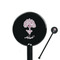 Yoga Tree Black Plastic 5.5" Stir Stick - Round - Closeup
