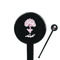 Yoga Tree Black Plastic 7" Stir Stick - Round - Closeup