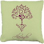 Yoga Tree Faux-Linen Throw Pillow 18" (Personalized)