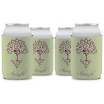 Yoga Tree Can Cooler (12 oz) - Set of 4 w/ Name or Text