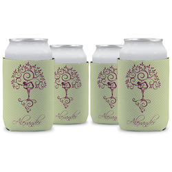 Yoga Tree Can Cooler (12 oz) - Set of 4 w/ Name or Text