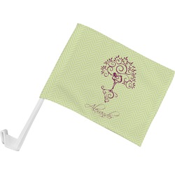 Yoga Tree Car Flag - Small w/ Name or Text