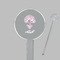 Yoga Tree Clear Plastic 7" Stir Stick - Round - Closeup