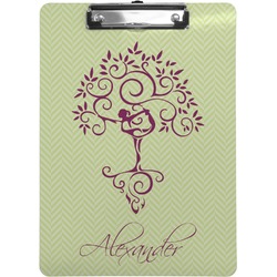 Yoga Tree Clipboard (Letter Size) (Personalized)