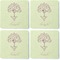 Yoga Tree Coaster Rubber Back - Apvl