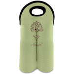 Yoga Tree Wine Tote Bag (2 Bottles) (Personalized)