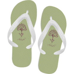 Yoga Tree Flip Flops - Small (Personalized)
