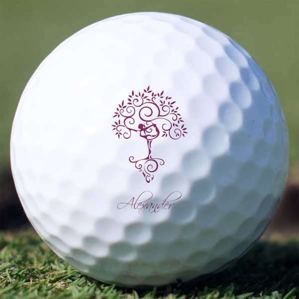 Custom Yoga Tree Golf Balls - Titleist Pro V1 - Set of 3 (Personalized)