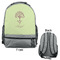 Yoga Tree Large Backpack - Gray - Front & Back View
