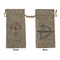 Yoga Tree Large Burlap Gift Bags - Front & Back