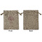 Yoga Tree Medium Burlap Gift Bag - Front Approval